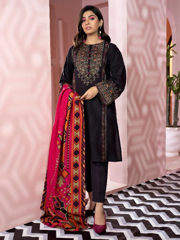 3 Piece Printed Khaddar Suit