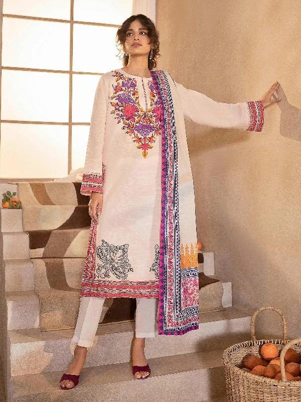 3 Piece Printed Khaddar Suit