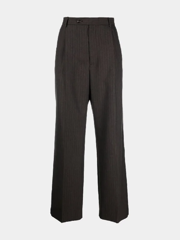 Pinstripe trousers