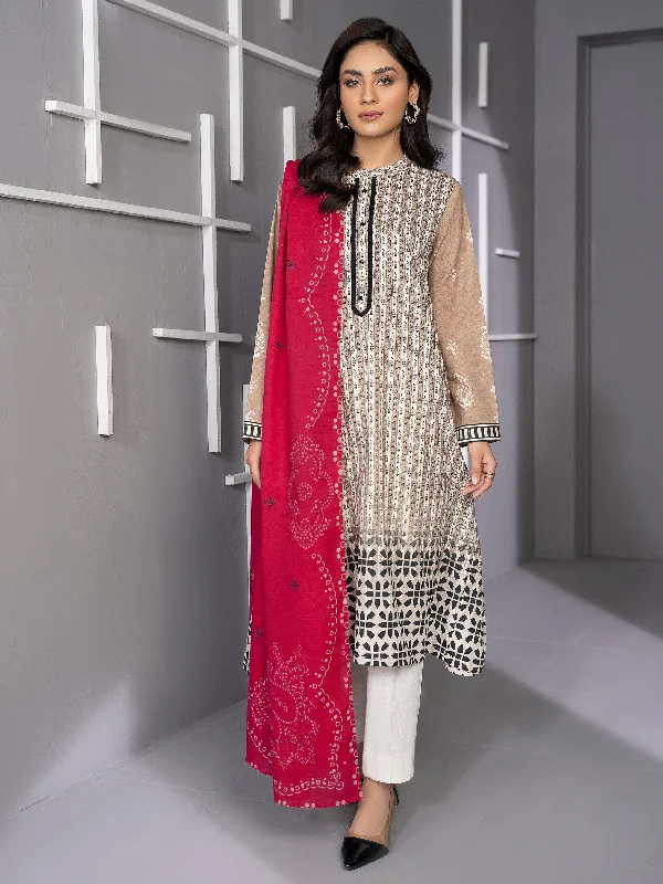 2 Piece Khaddar Suit-Printed (Unstitched)