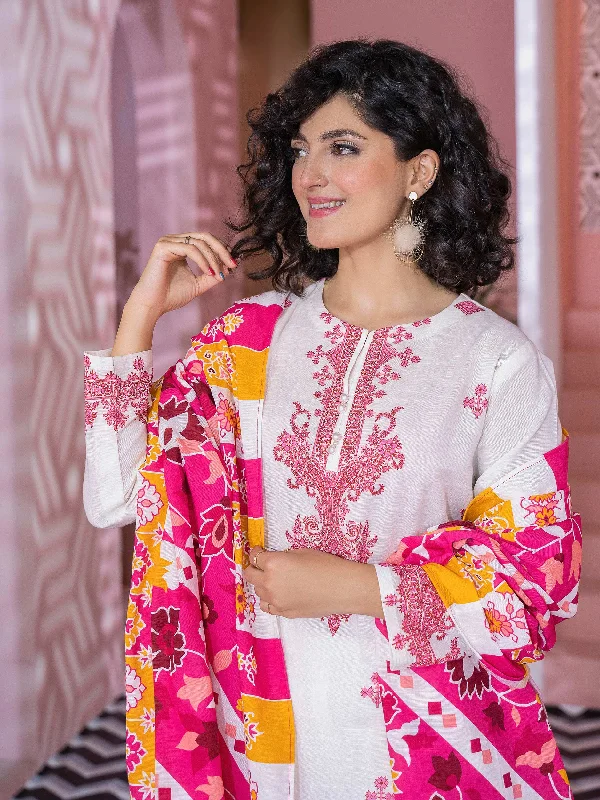 2 Piece Khaddar Suit-Printed (Unstitched)