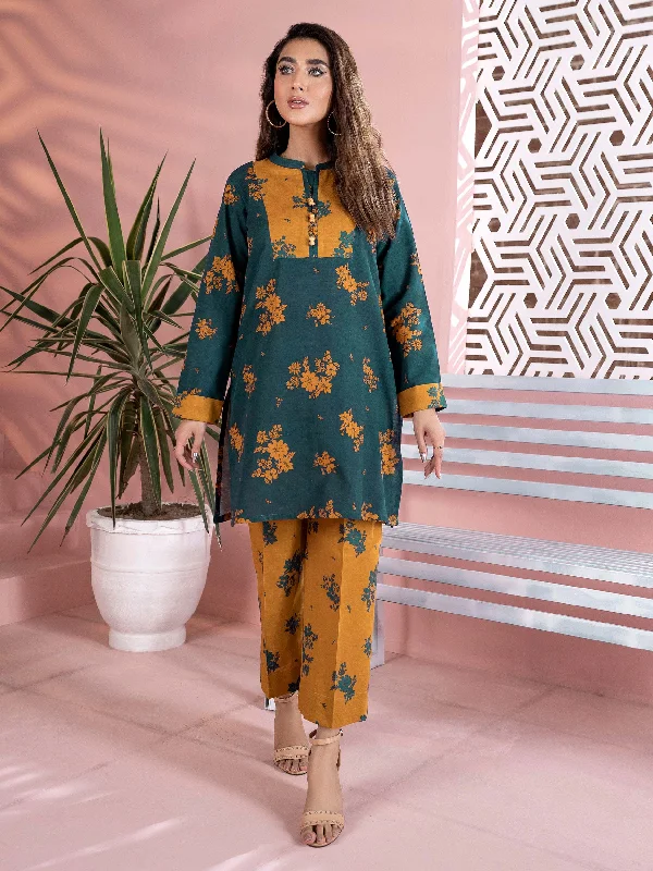 2 Piece Printed Khaddar Suit