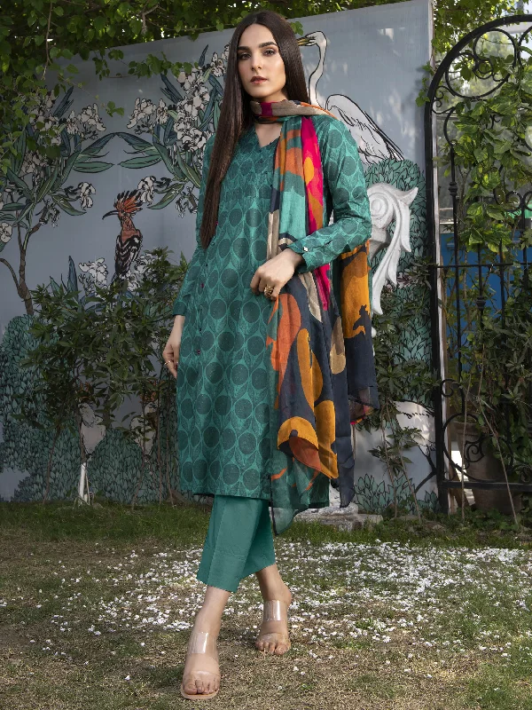 Printed Lawn 3 Piece Suit