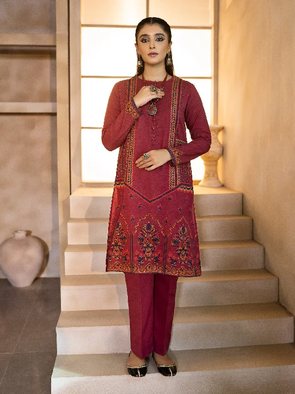 2 Piece Printed Khaddar Suit