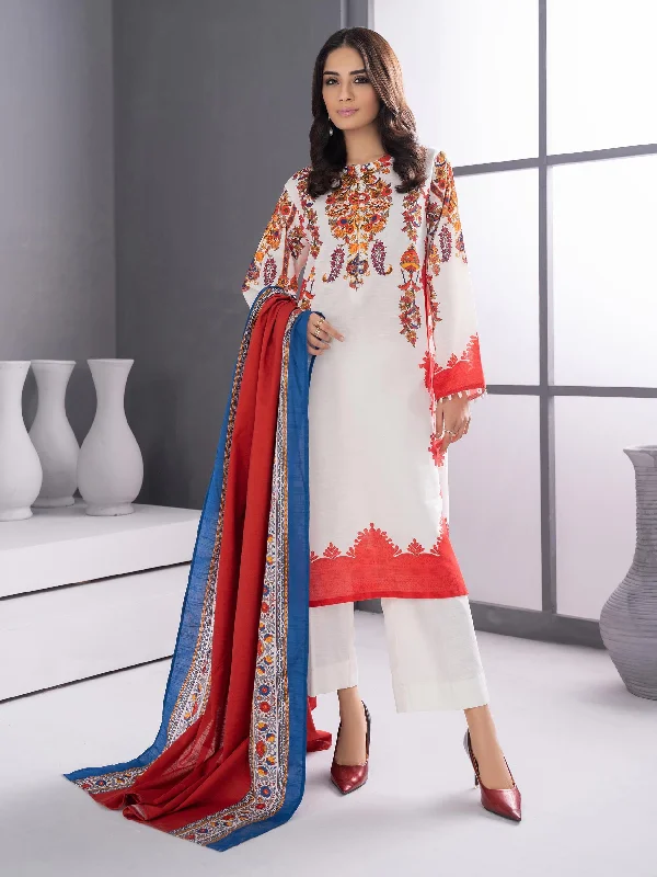 3 Piece Khaddar Suit-Printed (Unstitched)