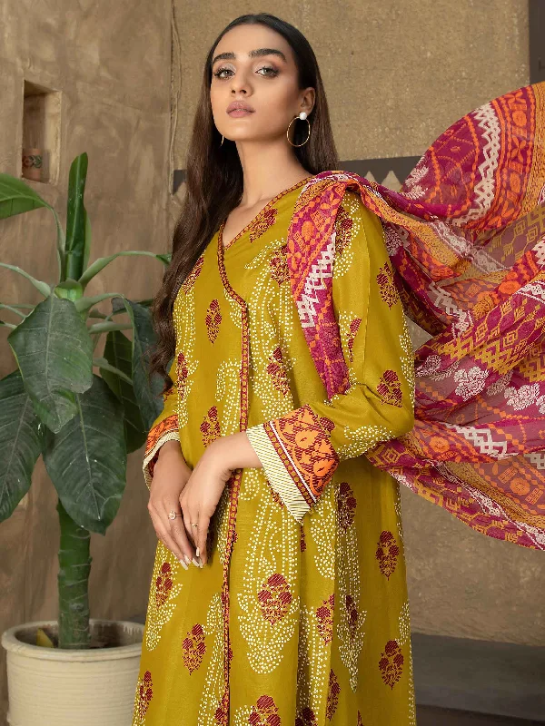 Printed Lawn 3 Piece Suit