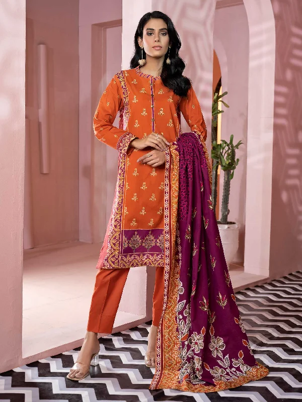 2 Piece Winter Cotton Suit-Printed (Unstitched)