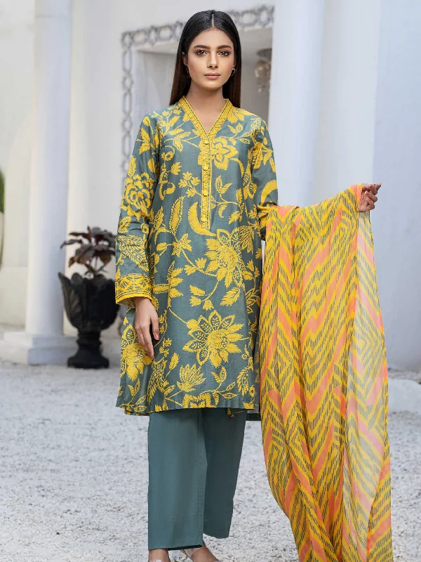 Printed Lawn 3 Piece Suit