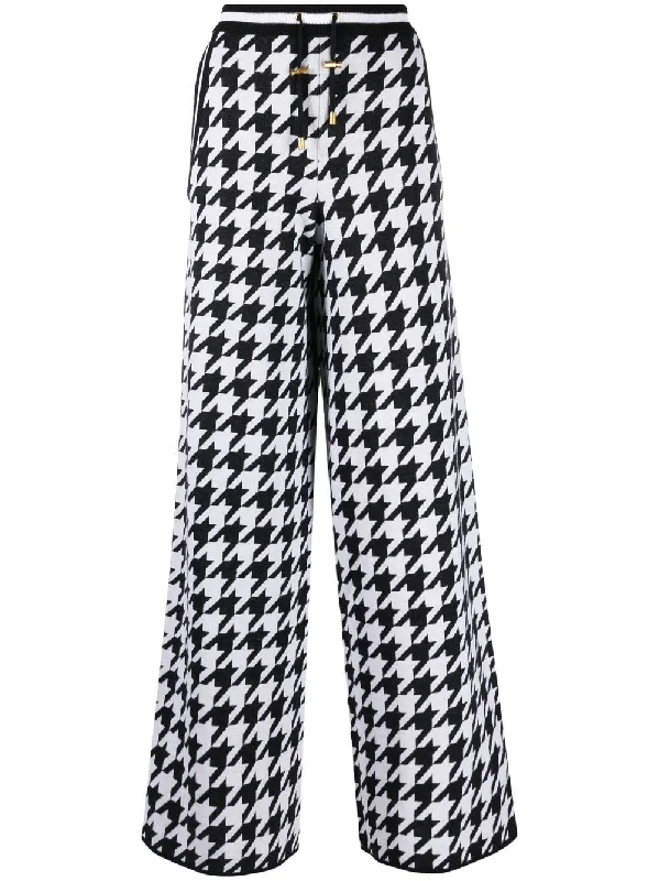 Wool blend straight leg  trousers