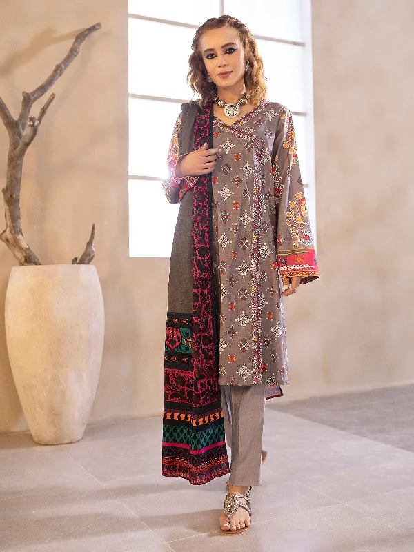 2 Piece Khaddar Suit-Printed (Unstitched)