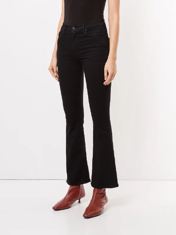 Weekender Black Mid Rise Flared Jeans