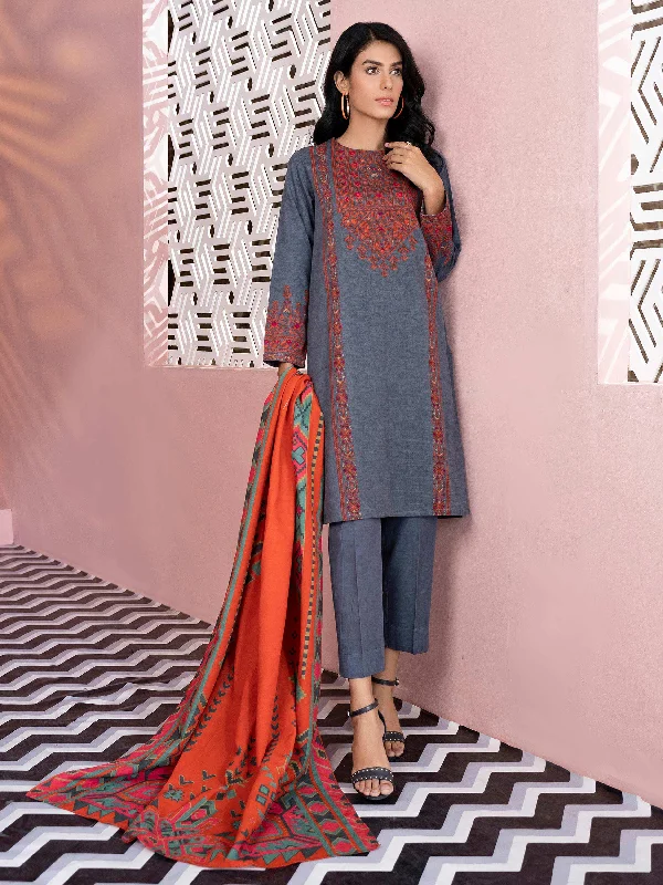 3 Piece Printed Khaddar Suit