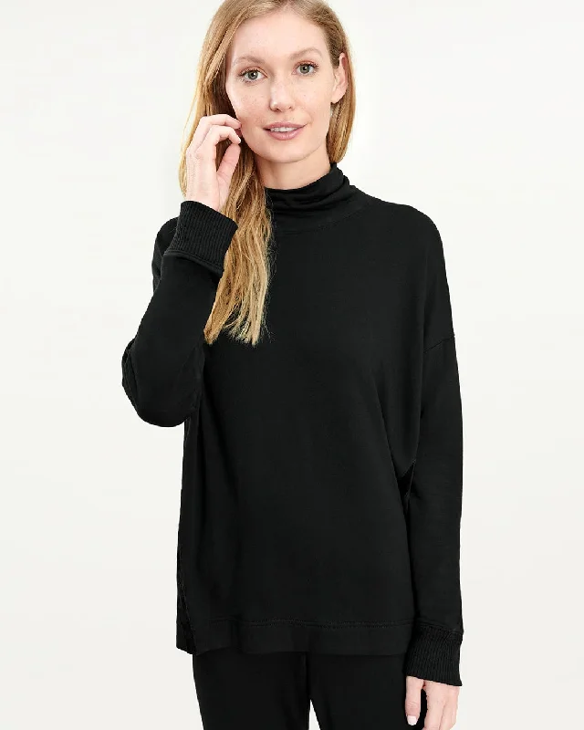 Supersoft Moonstone Mock Neck Pullover