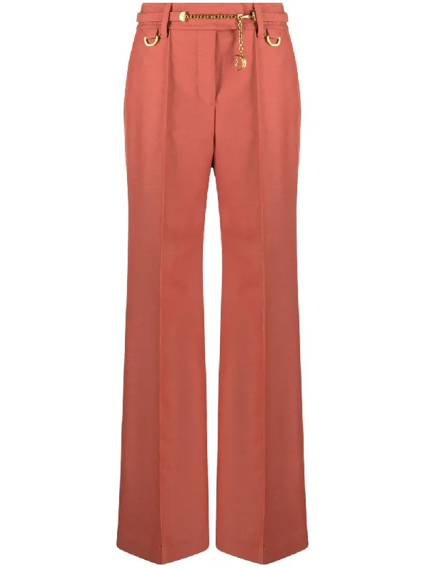 Wool blend trousers