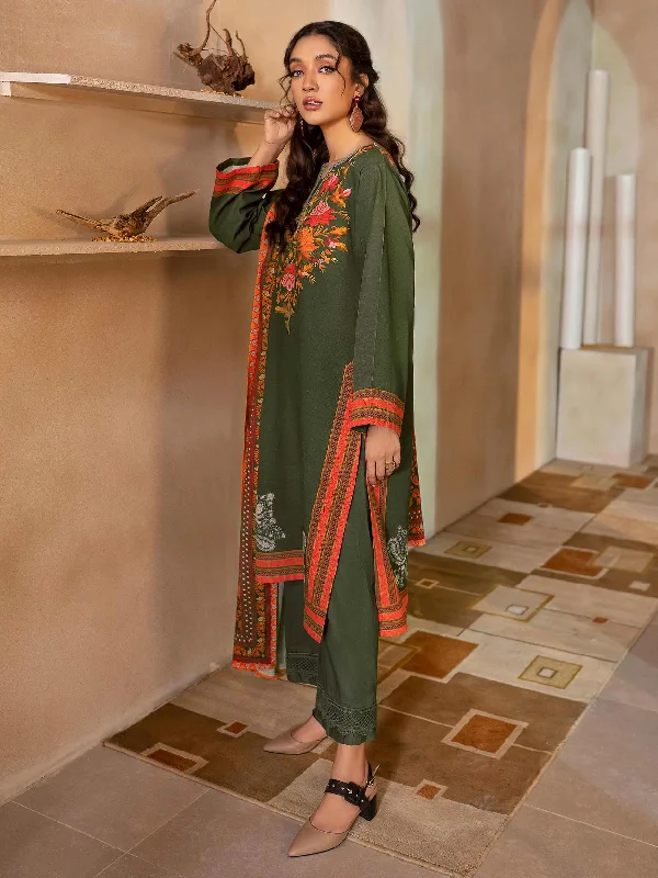 3 Piece Khaddar Suit-Printed (Unstitched)