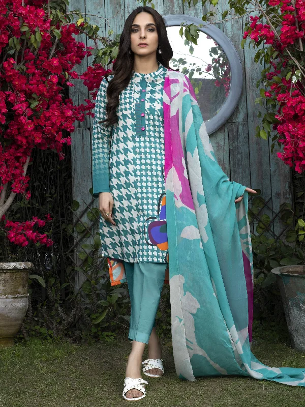 Printed Lawn 3 Piece Suit