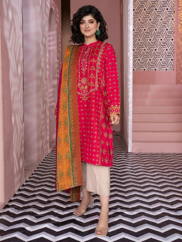 2 Piece Printed Khaddar Suit