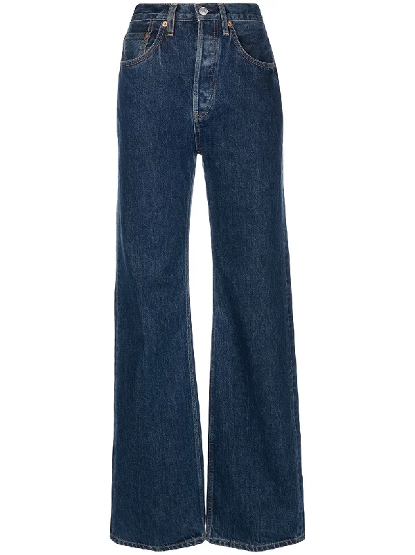 70's Dark Blue High Rise Jeans