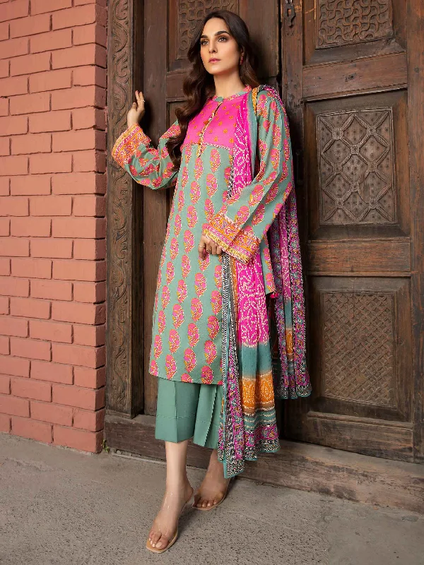 Printed Lawn 3 Piece Suit