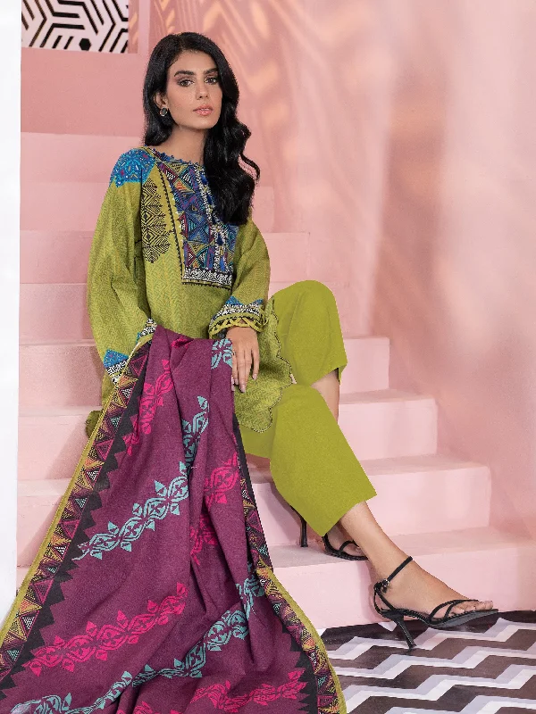 3 Piece Khaddar Suit-Printed (Unstitched)